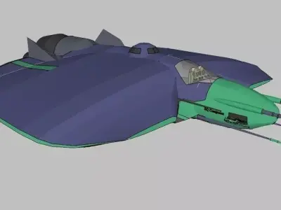 SQ Conqueror - Multirole space combat corvette class 3D print model