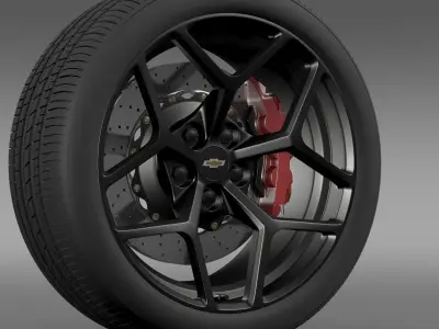 Chevrolet Camaro Z28 2014 wheel 3D model