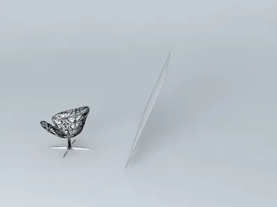 Bene Furniture Swan Chair Free 3D model