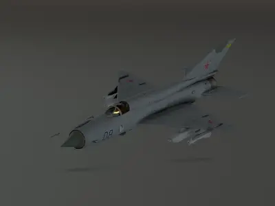 MIG 2 - Original - Photorealistic Low-poly 3D model