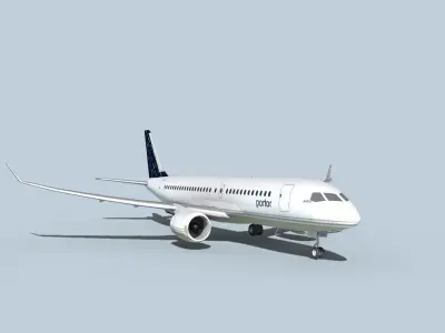 Bombardier CS100 Portor 3D model