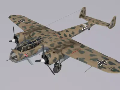 Dornier Do-17Z Trop 3D model