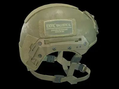Exfil Ballistic Helmet Low-poly 3D model