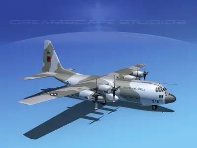 Lockheed C-130 Hercules Royal Air Force 3D model