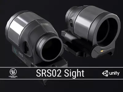 PBR SRS02 Sight Low-poly 3D model