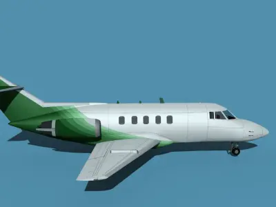 British Aerospace 125 Dominie V06 3D model
