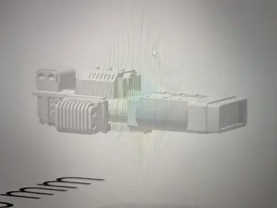 wrist mounted volkite 3D model