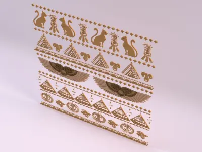 Egyptian Symbols - 031 Low-poly 3D model