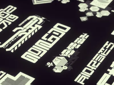 60 Cyberpunk Decals Vol-02 Texture