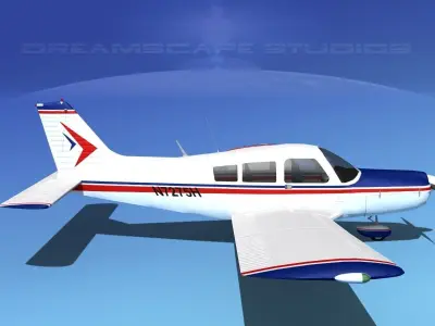 Piper PA-28-235 Cherokee  V12 3D model