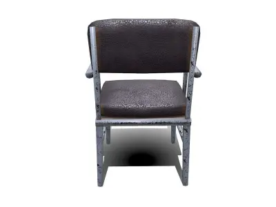 Old Chair Low-poly PBR Free Free low-poly 3D model