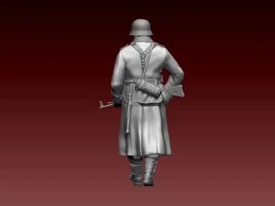 German soldier 3D print model
