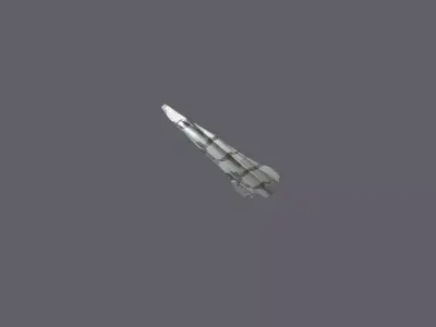 Hypersonic missile Free 3D model