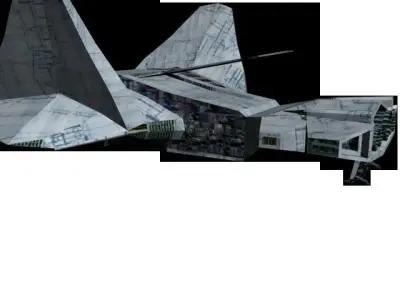 space drop ship Planet trading number 803 Free low-poly 3D model