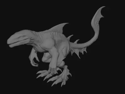 Shark Fantasy Creature 3D model