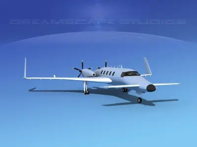 Beechcraft Starship 2000 T00 3D model