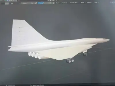 SUKHOI T-4 SOTKA - THE CARRIER KILLER - Low-poly 3D model