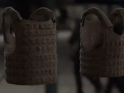 SOLDIER Bulletproof Vest 02 3D model