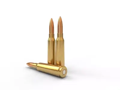 58x42mm Chinese Ammo Low-poly 3D model