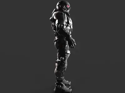 Cybernetist 2 futuristic suit 3D model