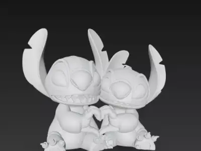 Stitch - Couple 3D print model