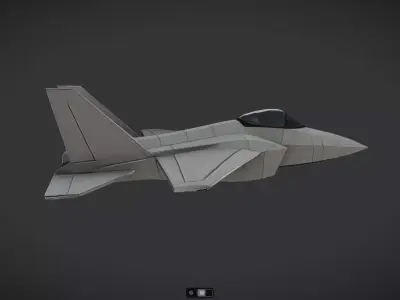 Spacecraft Jet aircraft plane 3dmodel 3 3D model