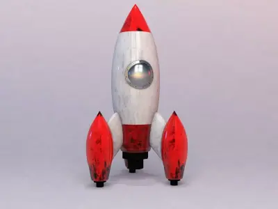 Rocket model ship 3D model