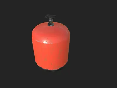 Barrack Buster improvised mortar Low-poly 3D model