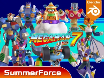 Boss Megaman 7 3D Model Collection