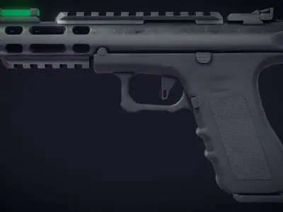 Glock Ruger Hybrid Free low-poly 3D model