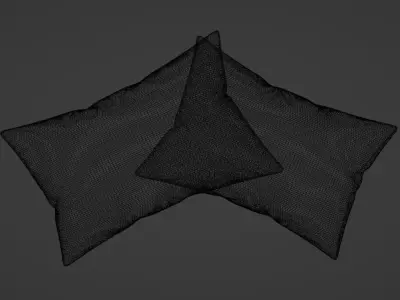 Free Simple Bed Free low-poly 3D model