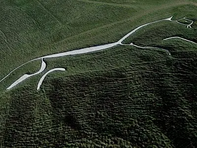 Uffington White Horse Low-poly 3D model