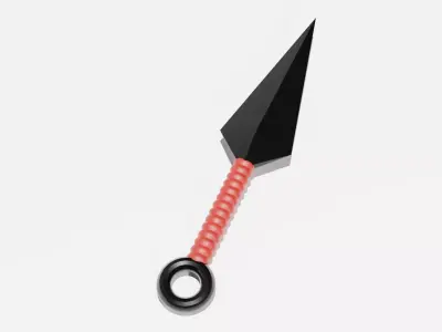 3D Kunai model Low-poly 3D model