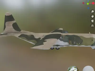 air c130 Low-poly 3D model