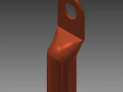 5 gauge copper terminal Free 3D model