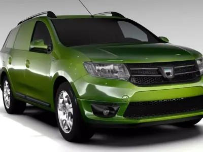 Dacia Logan VAN 2016 3D model