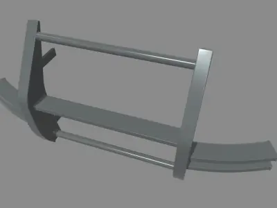 Bull Bar 05 Low-poly 3D model