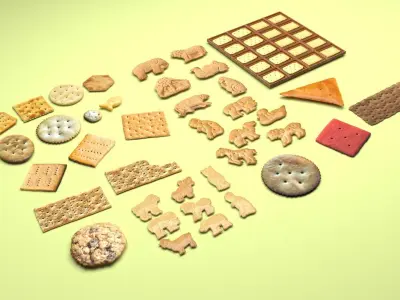 Crackers Collection 3D model