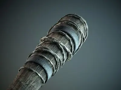 Baseball bat Low-poly 3D model