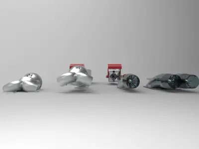 Water Jet Propulsion 3D model