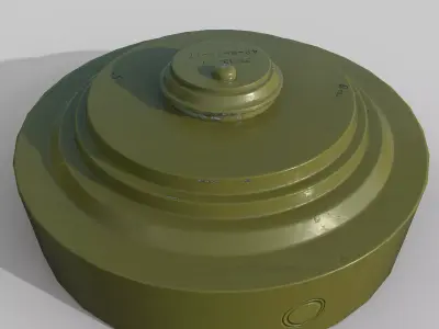 Mine TM-57 Low-poly 3D model
