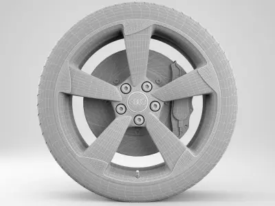 Audi A4 Rim 3D model