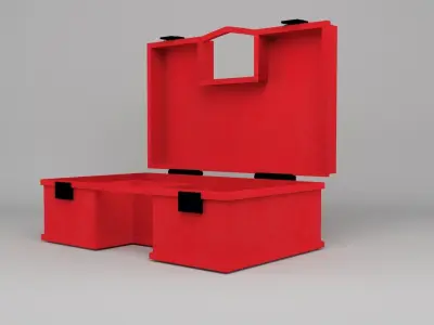  First Aid Box Low-poly 3D model