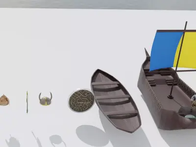 Viking Asset Pack - Game-Ready PBR Collection Low-poly 3D model