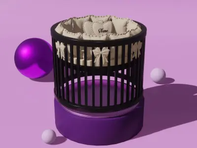 Baby Crib Collection Part 1 3D model