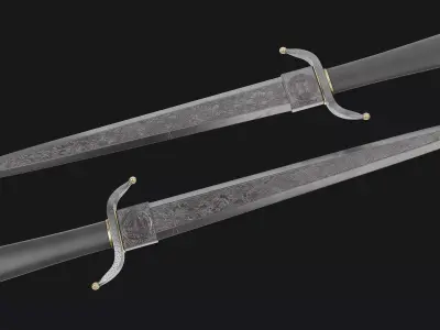 Falcon Dagger model weapon equipment 4k and 2k Free High Quality Free 3D model