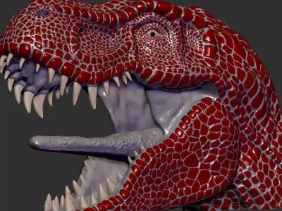 Zhuchengtyrannus Magnus- Descendant of TRex Sculpt  3D model