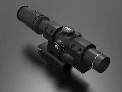 Leupold Mark 6 LPVO Low-poly 3D model