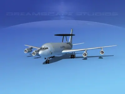 Boeing E-3B Sentry USAF 1 3D model