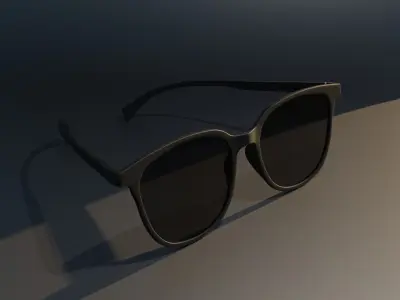 Glasses in different variants 3D model